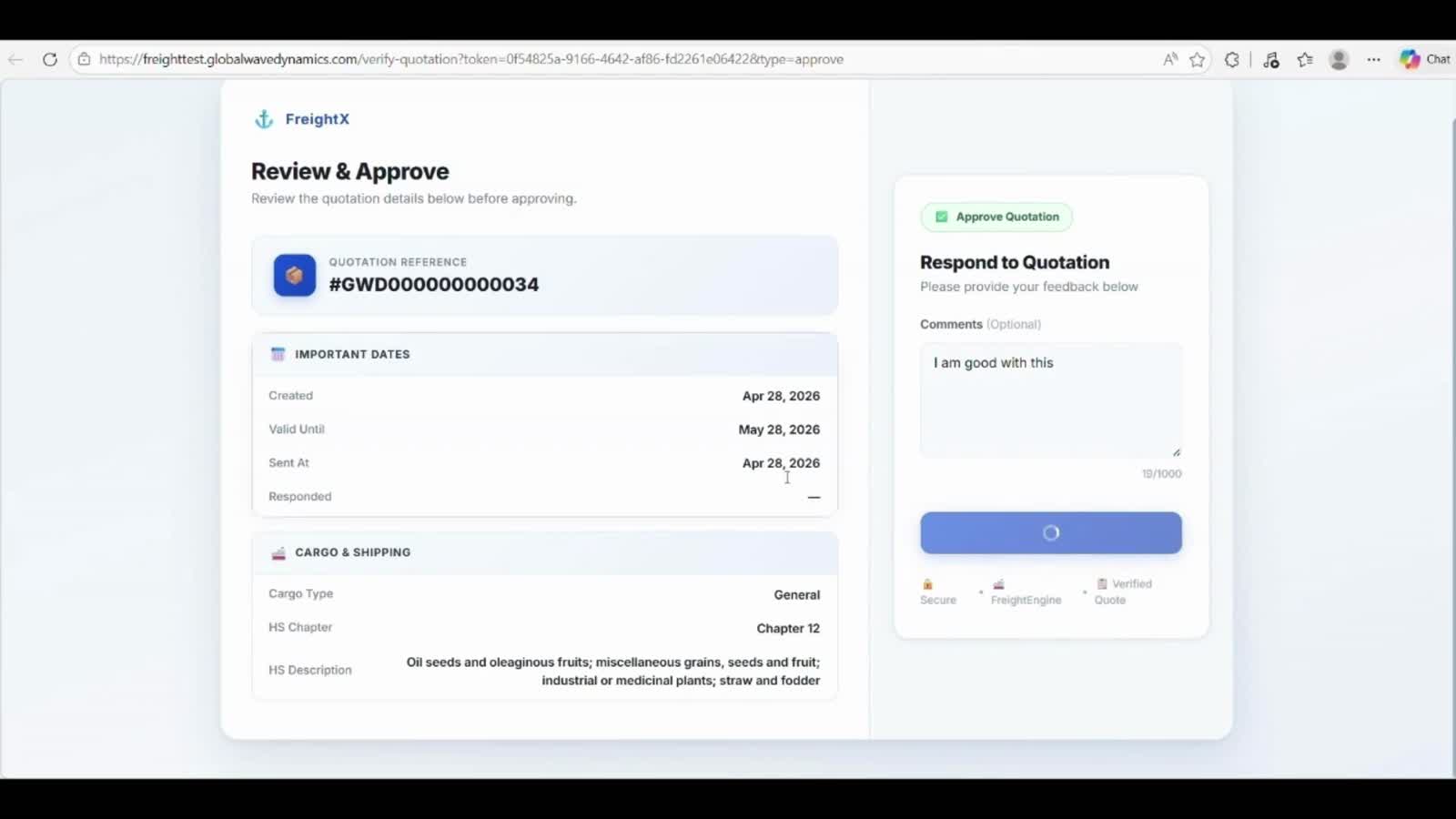 FreightX operational dashboard